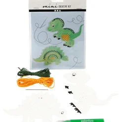 Hot Creativ Company Broderisæt karton - Dinosaur