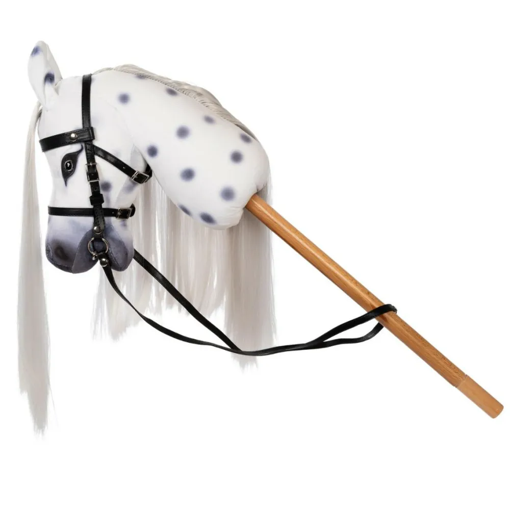 Hot byASTRUP kæphest - Hvid/sorte prikker "Magic"