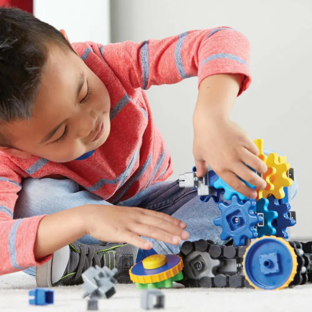 Discount Learning Resources Byg med tandhjul - Bevægelige køretøjer