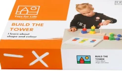 Sale Toys for Life Byg tårne - Lær om form og farve