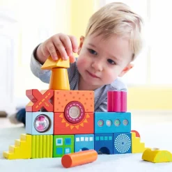 New Haba Byggeklodser - Kulørt, 21 dele