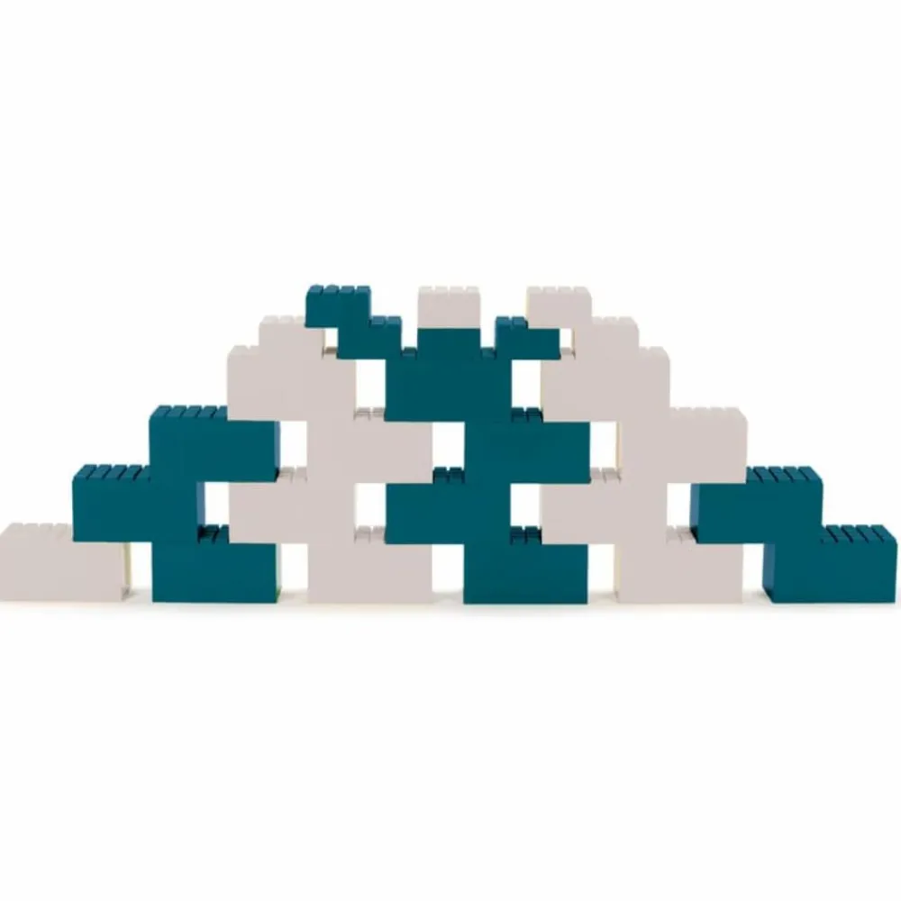 Dantoy Byggeklodser, store - Blå/grå, 26 stk