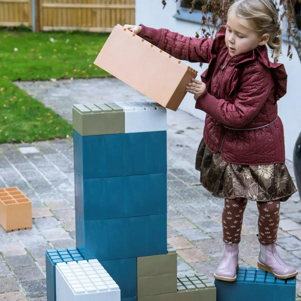 Dantoy Byggeklodser, store - Blå/grå, 26 stk