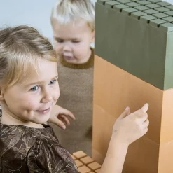 Dantoy Byggeklodser, store - Orange/grøn, 26 stk