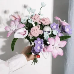 Clearance Creativ Company Chenilleblomster - Pastel-buket