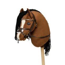 Cheval Roi tilbehør - Trense, krydsnæsebånd, brun