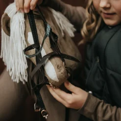 Sale Cheval Roi tilbehør - Trense, brun/grønne rhinsten