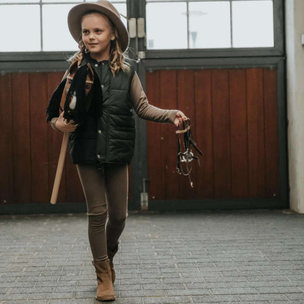 Cheval Roi tilbehør - Trense, sort/sølv rhinsten