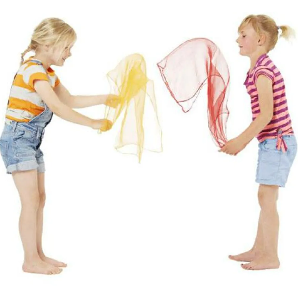 Discount Gonge Chiffontørklæder, små - Sæt m. 12 stk