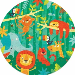 Clearance educa Cirkelpuslespil m. 28 brikker - Jungledyr