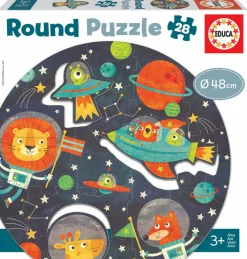 New educa Cirkelpuslespil m. 28 brikker - I rummet