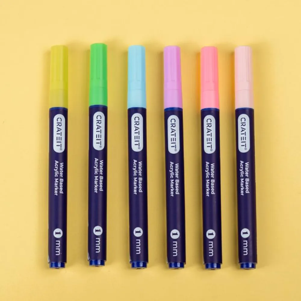 New Crateit tusser - Pastel 1 mm., 6 stk