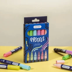 Hot Crateit tusser - Pastel 3 mm., 6 stk