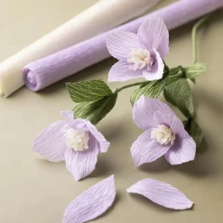 Sale Creativ Company Crepepapir m. stræk - Lilla/pink, 8 ark