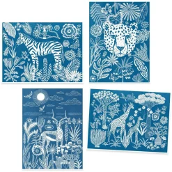 Outlet Djeco Cyanotypi (lystryk) - Nat på savannen