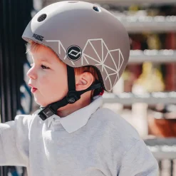 Best Scoot & Ride Cykelhjelm til baby, 45-51 cm - Brown lines