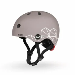 Best Scoot & Ride Cykelhjelm til baby, 45-51 cm - Brown lines