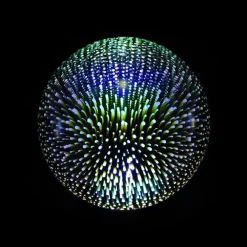 Sale 3D glas lampe m. LED lys