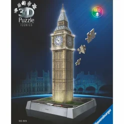 3D puslespil LED m. 216 brk. - Big Ben