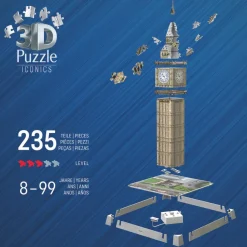 3D puslespil LED m. 216 brk. - Big Ben