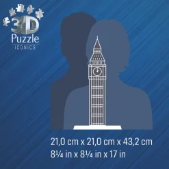 3D puslespil LED m. 216 brk. - Big Ben