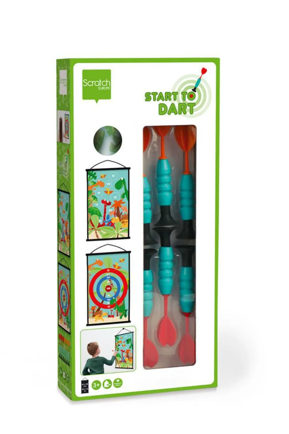 Outlet Scratch Dart med sugekopper - Dinosaur