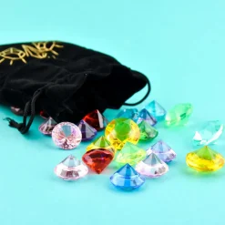 Clearance Diamanter i velourpose, 47 stk