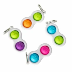 Clearance Fat Brain Toys Dimpl - Boblepanel nøglering (ass. farver) 1 stk.