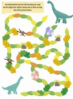 Clearance Forlaget Bolden Dinosaurer aktivitetsbog - Med 75+ klistermærker