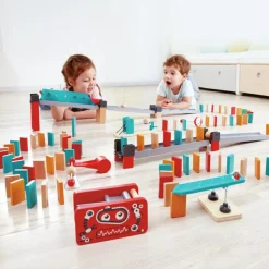 Hape Domino - Robotfabrikken, 122 dele