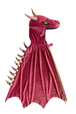 Outlet Great Pretenders Dragekappe - Rød/guld - Flere størrelser