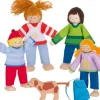 Sale goki Dukkehus - Dukkefamilie inkl. hund