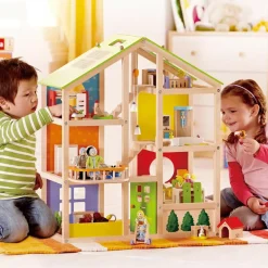 Hot Hape Dukkehus - Inkl. møbelsæt til 4 værelser