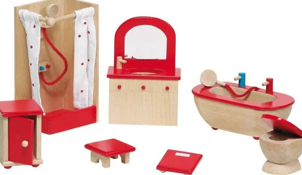 goki Dukkehus tilbehør - Badeværelse, klassisk