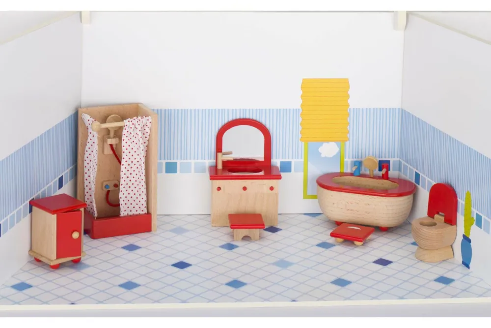 goki Dukkehus tilbehør - Badeværelse, klassisk