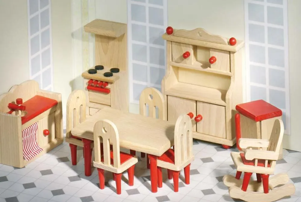 Hot goki Dukkehus tilbehør - Køkken, klassisk