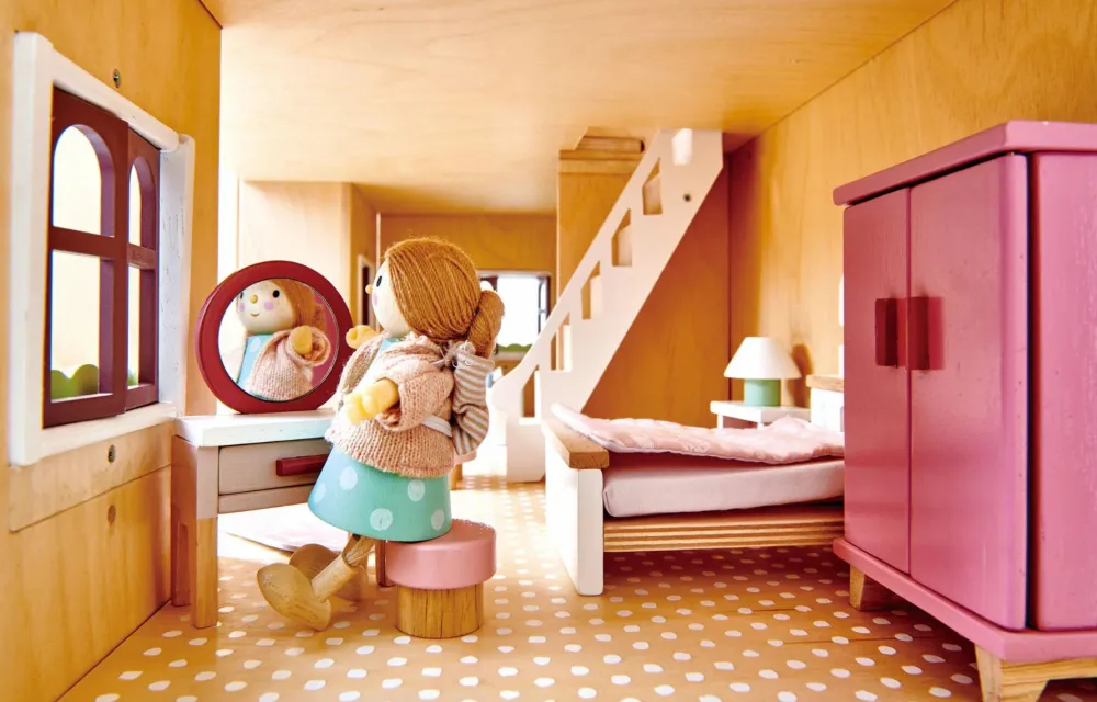 Discount Tender Leaf Dukkehusfigur - Fru Goodwood og baby