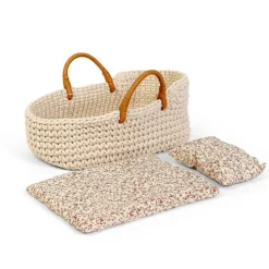 byASTRUP Dukkelift strikket kurv - til dukke 30 cm