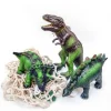 Hot Green Rubber Toys Dyr i 100 % naturgummi - Dinoer, 3 stk