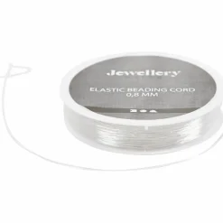 Creativ Company Elastiksnor til smykker Ø 0,8 mm - 10 meter