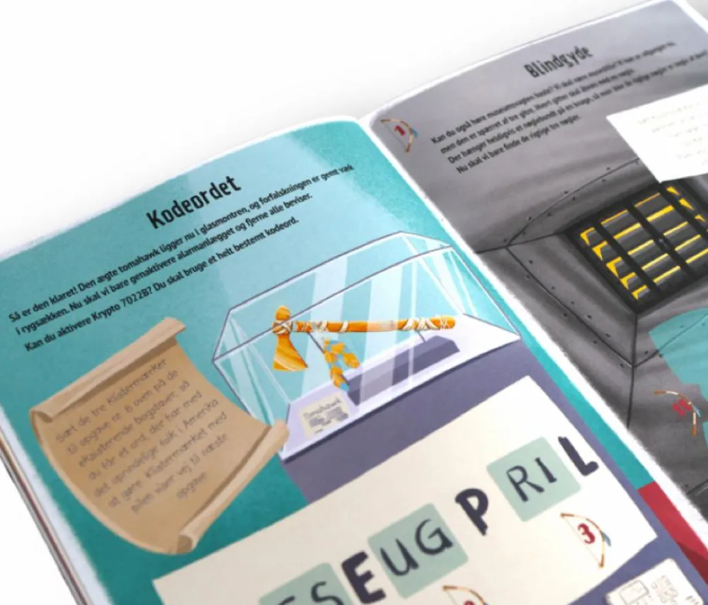 Outlet Forlaget Bolden Escape klistermærkebog - Mysteriet på museet