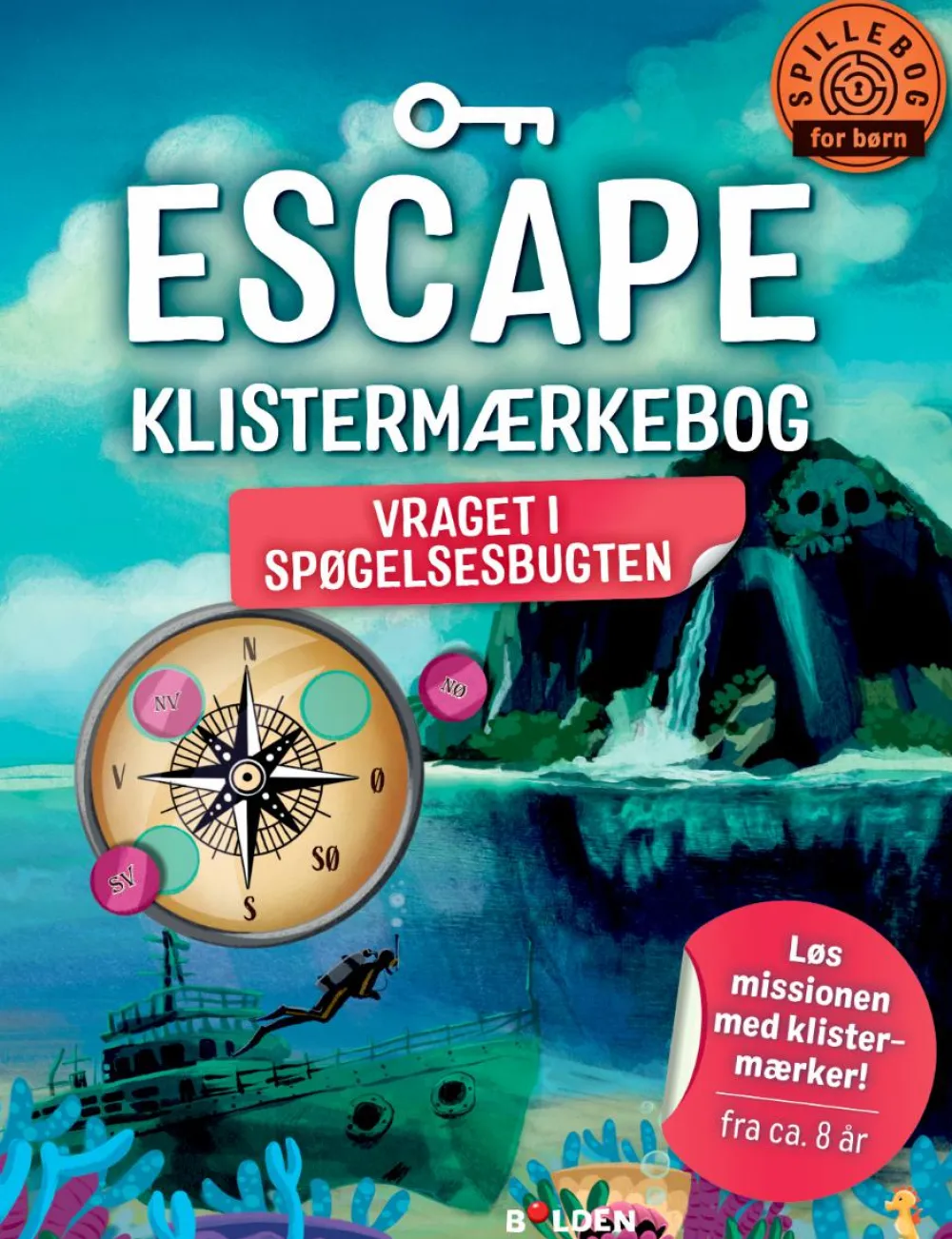 Discount Forlaget Bolden Escape klistermærkebog - Vraget i Spøgelsesbugten
