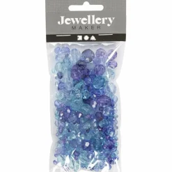 Best Creativ Company Facetperlemix  - Blå, 45 gr.