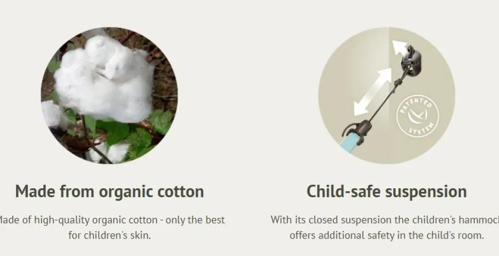 Discount La Siesta Familie- og terapihængekøje i økologisk bomuld
