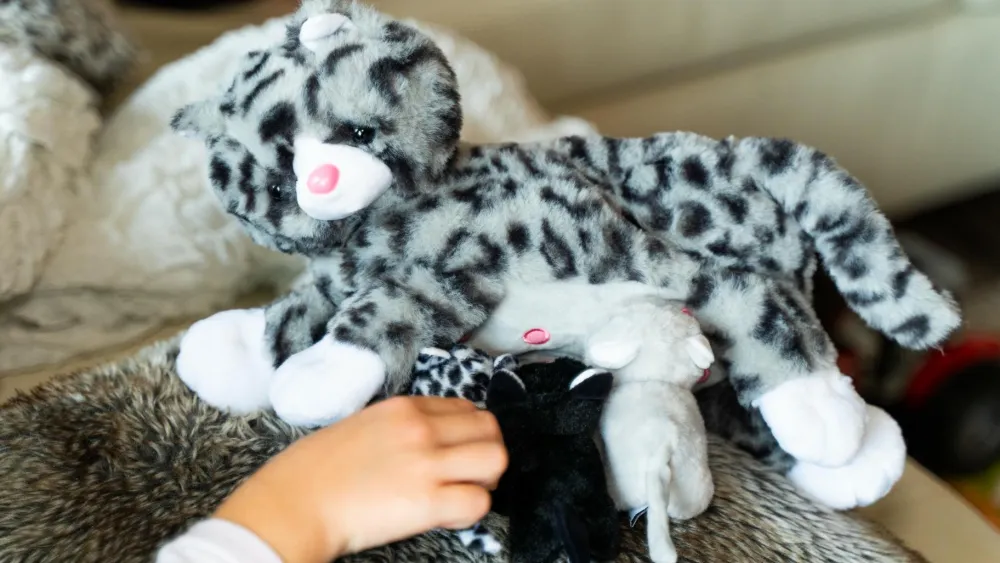 Outlet Familiebamse - Kattemor med killinger