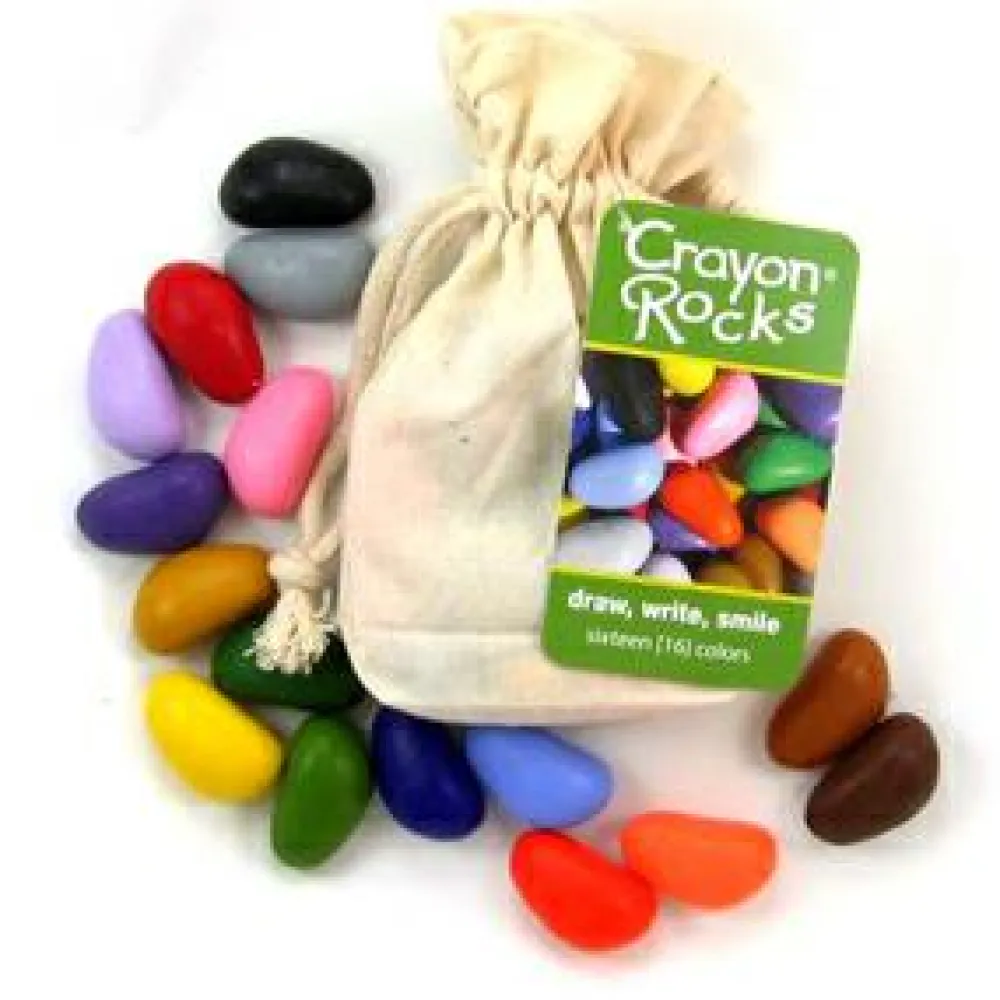Hot Farvekridt - Crayon Rocks 16 stk i stofpose