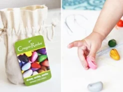 Online Farvekridt - Crayon Rocks 8 stk i stofpose