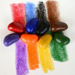 Online Farvekridt - Crayon Rocks 8 stk i stofpose