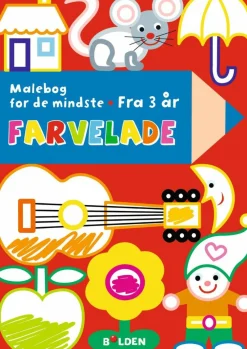 Discount Forlaget Bolden Farvelade - Malebog for de mindste (fra 3 år)