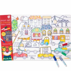 Hot Moulin Roty Farvelægnings-dækkeserviet - Byliv